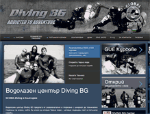 Tablet Screenshot of bg-diving.com